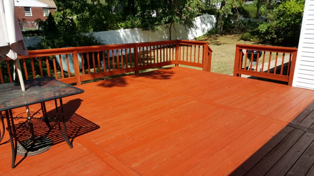 Deck restoration by Perry's Home Service